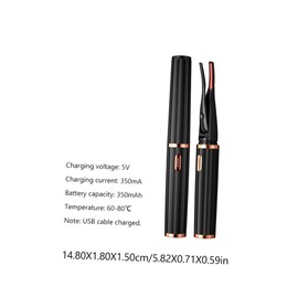 FOMIYES Hot Eyelash Curler Electric Lash Curler Eyelash Curling Tool Non-slip Handle