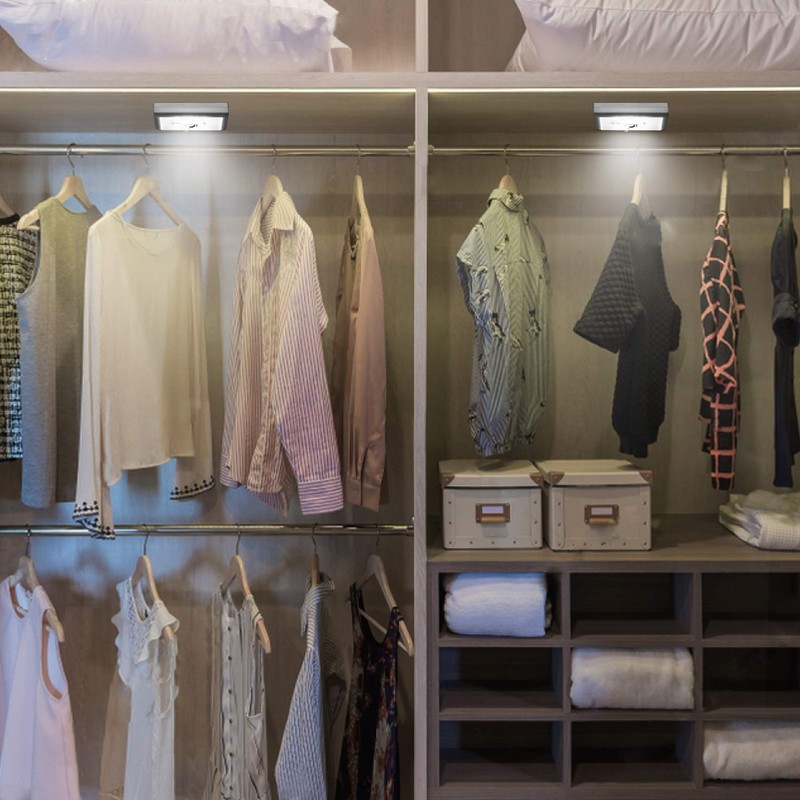 Lzonunl Closet Light, Battery Operated Tap Light, Super Bright Switchlight,