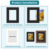 ZBEIVAN 8x10 Black Picture Mats with Core Bevel Cut Frame