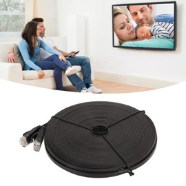 para Cable Ethernet CAT6 de 66 Pies, Cable de Conexión de Computadora de Red de Internet Plano de Alta Velocidad, Puerto RJ45 de 1000Mbps Cable de Red CAT6 Cable Ethernet para