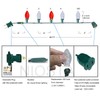 NIOSTA C9 Outdoor Christmas Lights,66ft 100 Lights,C9 String Lights with