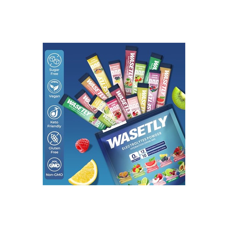 Sugar Free Electrolyte Powder Packets - Hydration Drink Mix