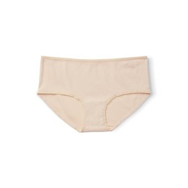 Happy Nation Girls Comfy Cotton Rib Hipster Underwear, Off White