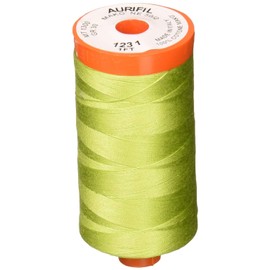 AURIFIL USA 1,422yd-Spring Aurifil Mako Cotton Thread Solid 50wt 1422yds, Spring Green