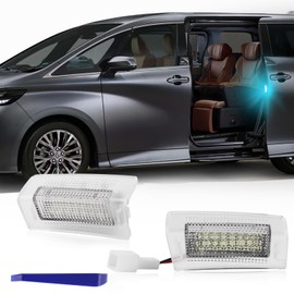 GemPro Alphard 40 Courtesy Lamp, Third Row, Vellfire 40 Series, Sliding Door Spot Lamp, 40 Alphard, Step Lamp, Door Welcome Light, Rear Sliding Door Specific Design for Toyota Vehicles, Genuine