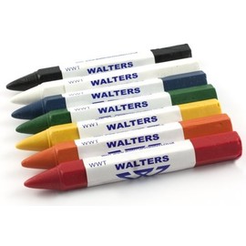 Walters WWT Timber and Metal Wax Crayons (Box 12, Blue)
