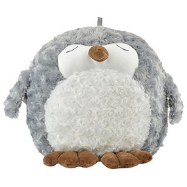 KAV Cute Hot Water Bottle - Rubber Bottle with Low Pile Plush Cover (Owl Cuddle)