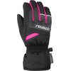 Reusch Children's Bennet R-Tex Xt Gloves, Black/Black Melange/Pink Glo, 6.5