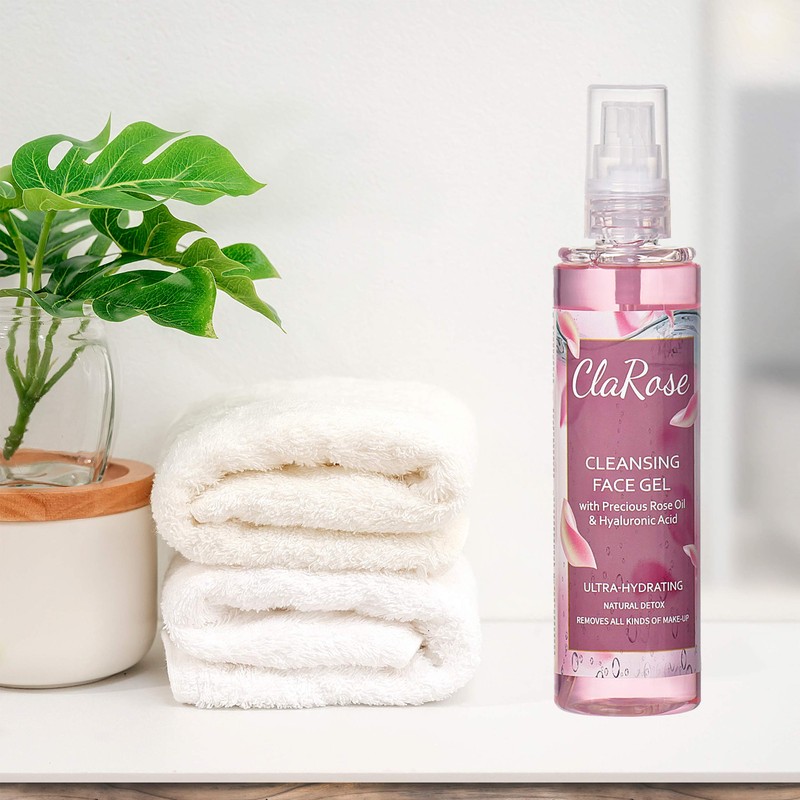 ClaRose Deep Cleansing Face Gel with Natural Oil and Hyaluronic