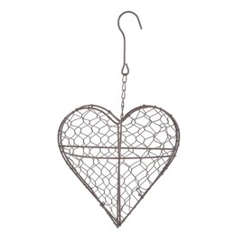 DOITOOL Stylish Heart Shaped Hanging Basket Planter Iron Wire for Indoor Outdoor Use