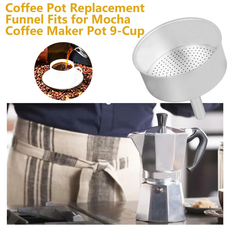 Coffee Pot Replacement Funnel Fits for Mocha Coffee Maker Pot