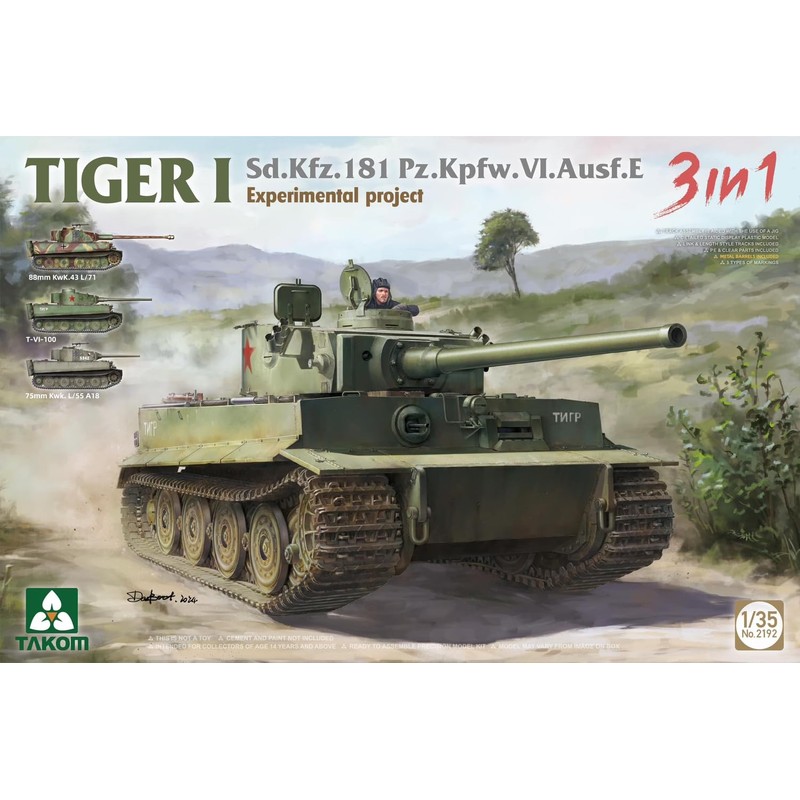 TAKOM 2192 1/35 Tiger I Sd.Kfz.181 Ausf.E Experimental - 3