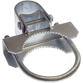 Fence-Material 'Bull Dog' Commercial Duty Gate Hinge - 4" Outside Diameter, Galvanized, Steel, Industrial Style
