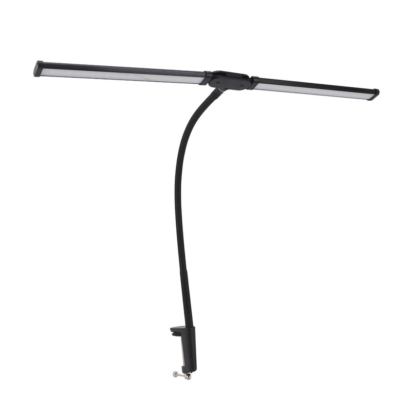 Double Head LED Desk Lamp 3 Colors Stepless Dimmable Flexible
