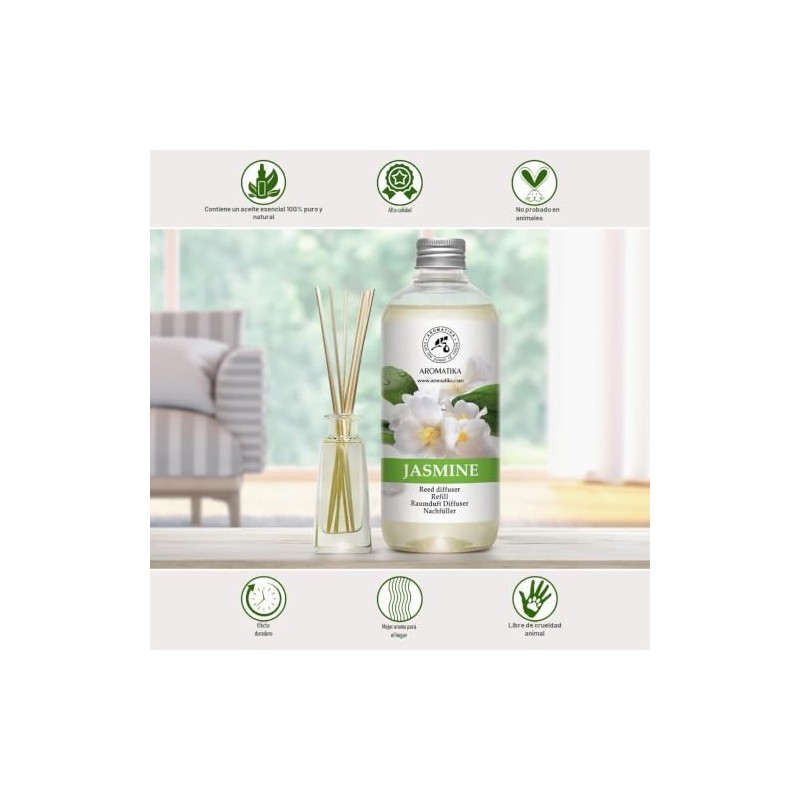 Recambio de Difusor con Aceite Esencial Jazmín 500ml - Puro