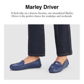 COACH Women's Flats Marley Driver, Color True Navy, Size 7