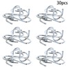 MroMax 30Pcs Heavy Duty S Hooks 55x60mm Thicken Nickel Plating