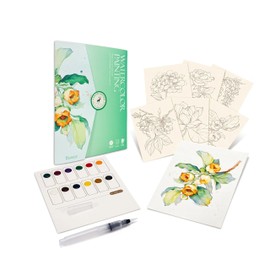 Breathly Watercolor Kit for Adults & Beginners (Flowers)