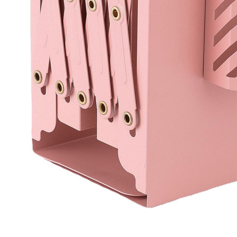 Expandable Desktop Metal Bookshelf Multifunctional Bookcase Book Holder for Shelf