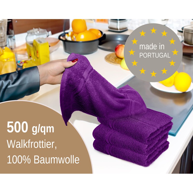 Lashuma High Quality Tea Towels, London Drying Towel Set, 50