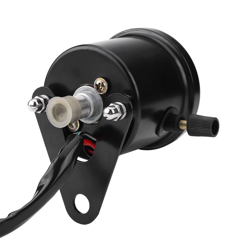 60mm Black Motorcycle Odometer Speedometer Gauge with indicator