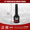 MIXPOWER 1/2" Drive 10mm Hex Impact Bit Socket, Allen Bit