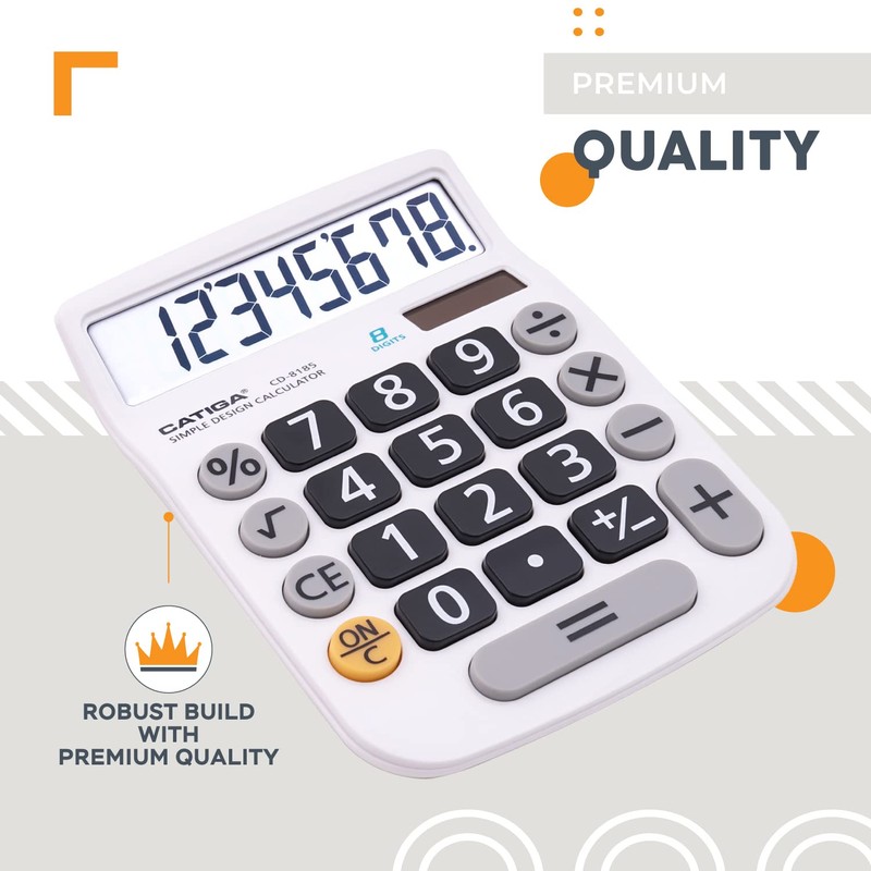 CATIGA CD-8185 Office and Home Style Calculator - 8-Digit LCD