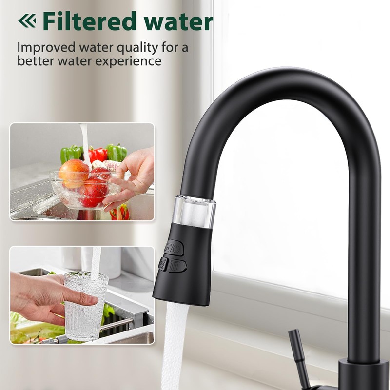 10 Pcs Replacement Filters for Hurran Filtered Kitchen Faucet with