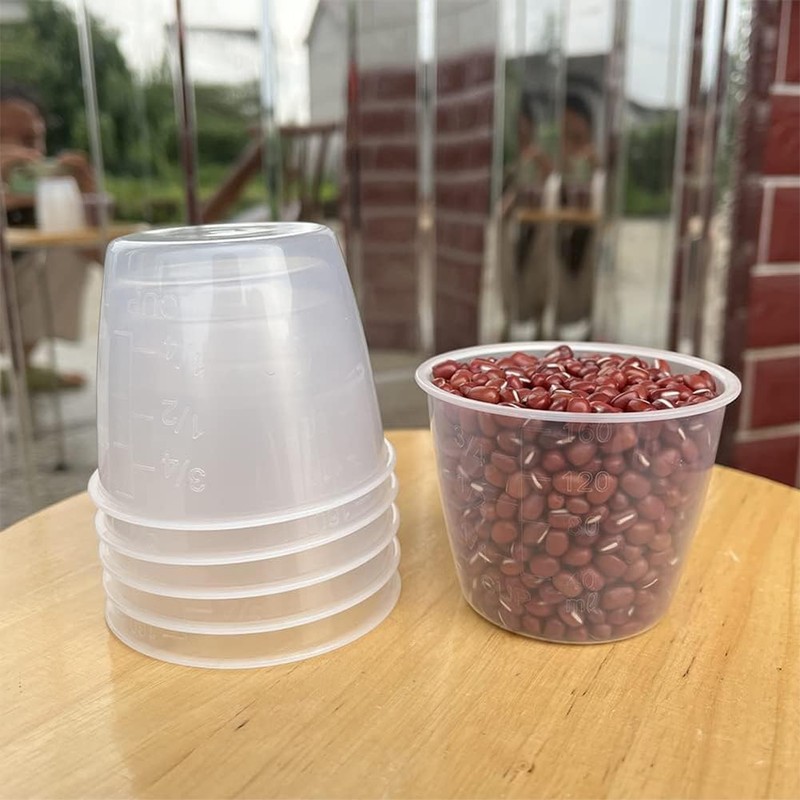 AKOAK Plastic Transparent rice Measuring Cup, 160ml Rice Cooker Measuring