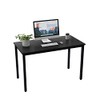 sogesfurniture 47 inches Large Size Office Desk Computer Desk Gaming Desk Computer Table Sturdy Writing Workstation for Home Office,Black BHUS-GCP2AC3-120BK