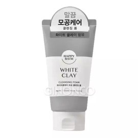 Happybath 해피바스 화이트 클레이 모공 클렌징폼 150g 1개 피지 딥클린 모공 케어 Happy Bath White Clay Pore Cleansing Foam 150g 1ea Sebum Deep Clean Pore Care