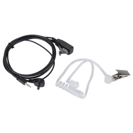 Walkie Talkie Earpiece,Mini Stereo 2.5mm Plug Transparent Air Tube Two-Way Radio Earphone Headset with PTT Button,for Walkie Talkies MT200/MT525/MT550/PR240/PR245,etc