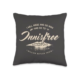 I Will Arise Go to Innisfree William Butler Yeats Ireland Throw Pillow