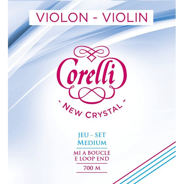 Corelli Violin strings Crystal set with loop end Medium 700M