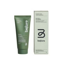 Before Toothpaste, SuperMint, Clean Natural Ingredients, Balanced Foaming, Low Abrasion, Long Lasting Freshness, Plant Based Recyclable Tube (Classic, 100 ml)