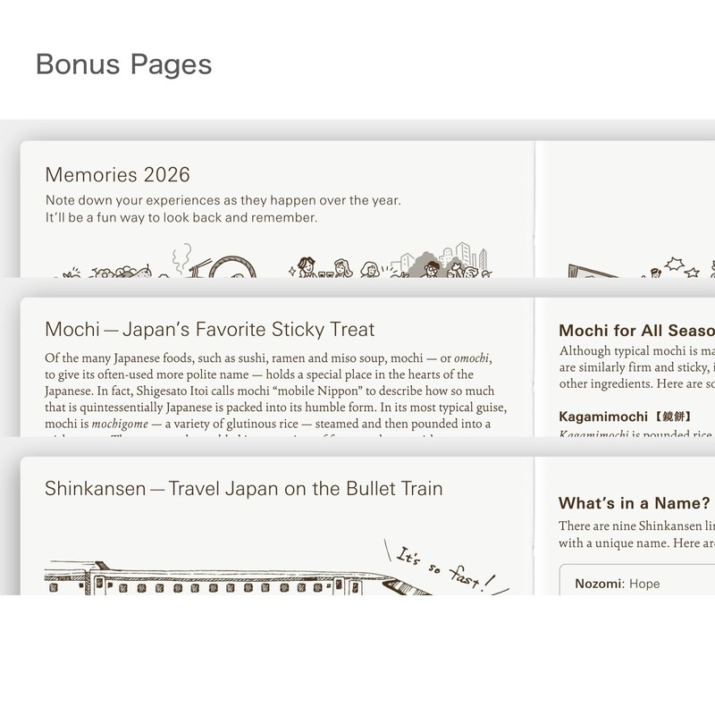 Hobonichi Techo 2026 Planner Book – A6, English, Daily, January