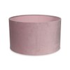 MiniSun | Small Modern Blush Pink Velvet Drum Light Shade