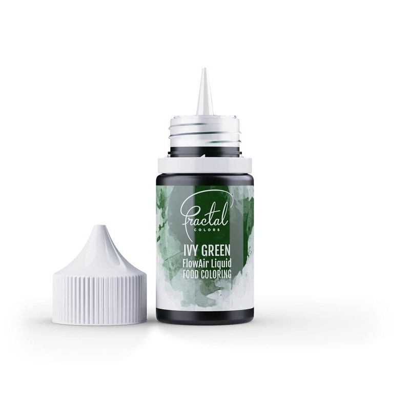 Fractal Colours FlowAir Airbrush Liquid Food Colouring 30ml Ivy Green