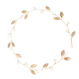 MAGICLULU Hair Accessories Bridal Headband Leaf Shape Headpiece Made of Alloy Stylish Headpiece for Parties and Ceremonies