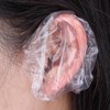 100 Pcs Clear Disposable Ear Protectors Waterproof Ear Covers for