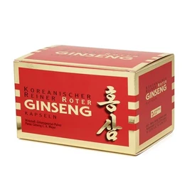 KGV GINSENG - KOREA GINSENG VERTRIEB KGV Koreanischer Reiner Roter Ginseng, 200 Kapseln, je 300 mg Ginsengwurzel-Pulver