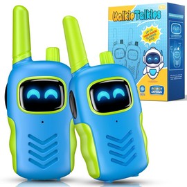 Walkie Talkies Gifts Toys for Kids: Kid Walkies, Blue Silicone Communication Toys for 3-7 Year Old Boys, Ideal for Outdoor Games - color: Blue Green