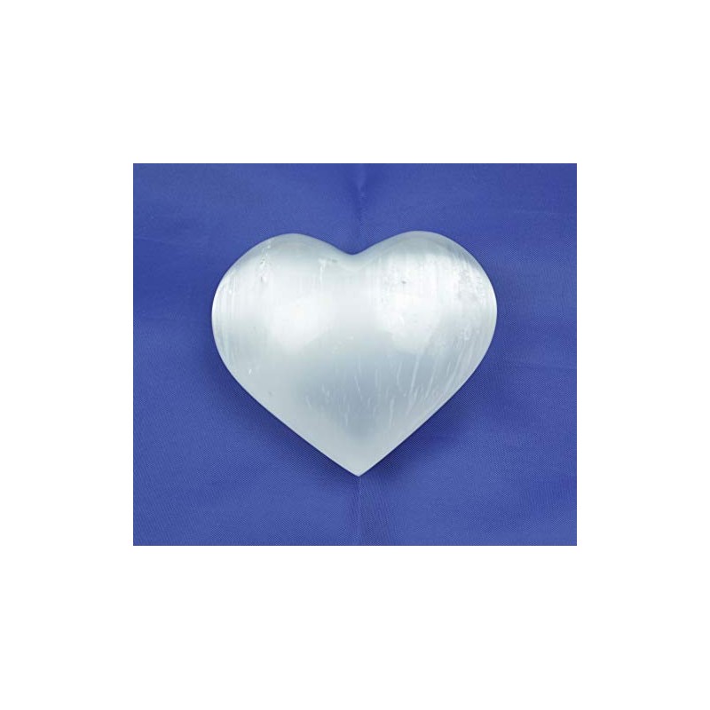 1 Selenite Heart White Polished I 160 g I Worry