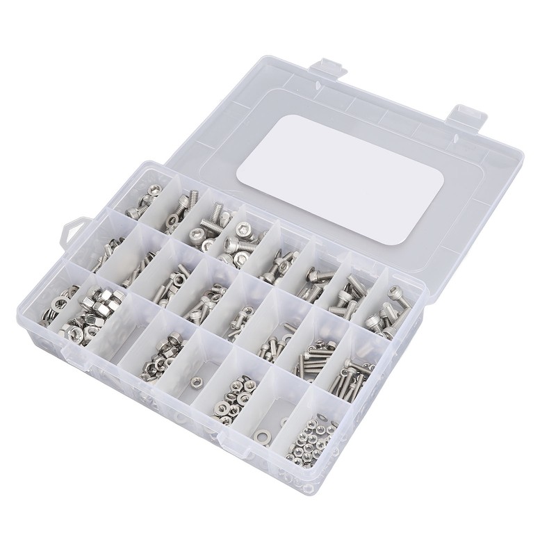 520Pcs Bolts Nuts Assortment Kit Metric M3 M4 M5 M6