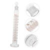 NOLITOY Graduated Measuring Cylinder 1pc Glass Experiment Supply Plug Precise