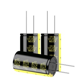 JCCON 2-Pack 25V 22000uF Premium Quality Low ESR Electrolytic Capacitors 22x42mm (0.87x1.65in), 25Volt 22000MFD High-Frequency Caps with Superior Performance