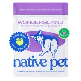 Native Pet Native Pet WonderGland - Dog Anal Gland Treatment Using Fiber for Dogs - Prevent Scooting for Dogs Anal Gland Supplement Including Dog Gut Health Probiotics for Anal Gland Support - 30 Scoops