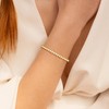 TINGN Silber Gold Tennis Armband Damen 14K Vergoldetes Cubic Zirconia
