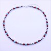 JenHerrmannJewelry Red Coral, Blue Turquoise, Sterling Silver Navajo Pearl Beaded