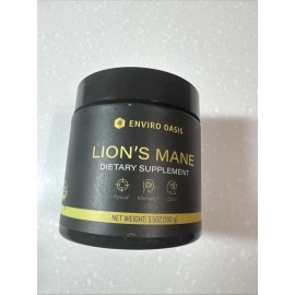 Enviro Oasis Lions Mane Mushroom Extract Powder - Nootropic Supplement to Promote Energy